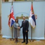 24 September 2013 National Assembly Speaker Dr Nebojsa Stefanovic and the Lord Speaker of the UK House of Lords, Baroness Frances D’Souza